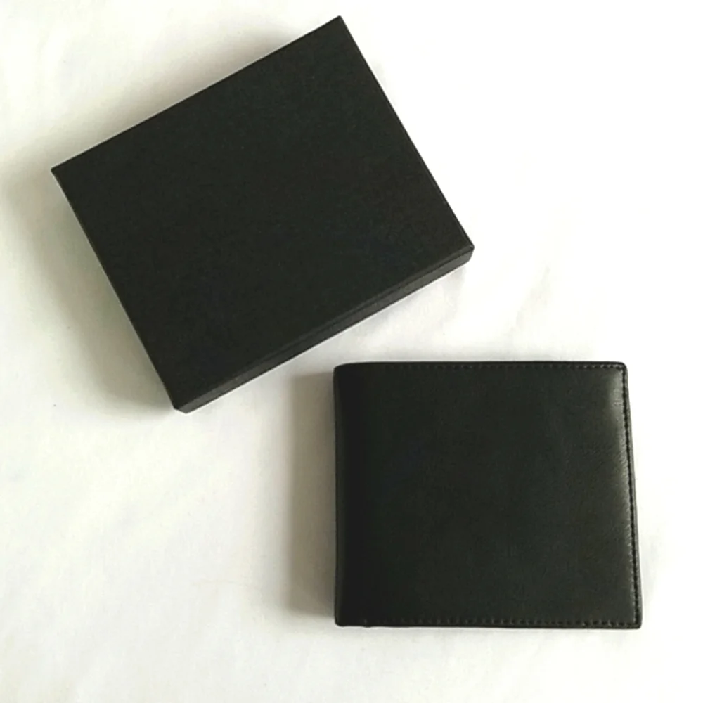 Useful Thingy Mens Black Multi Sectional Faux Leather Wallet